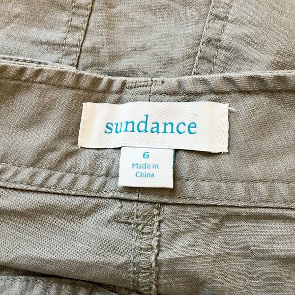 Sundance Everyday Explorer Shorts Green Exposed Button Fly - Size 6 - Picture 4 of 8